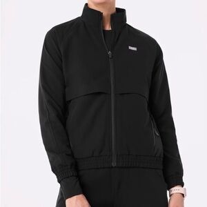 Figs Black Sydney Scrub Jacket